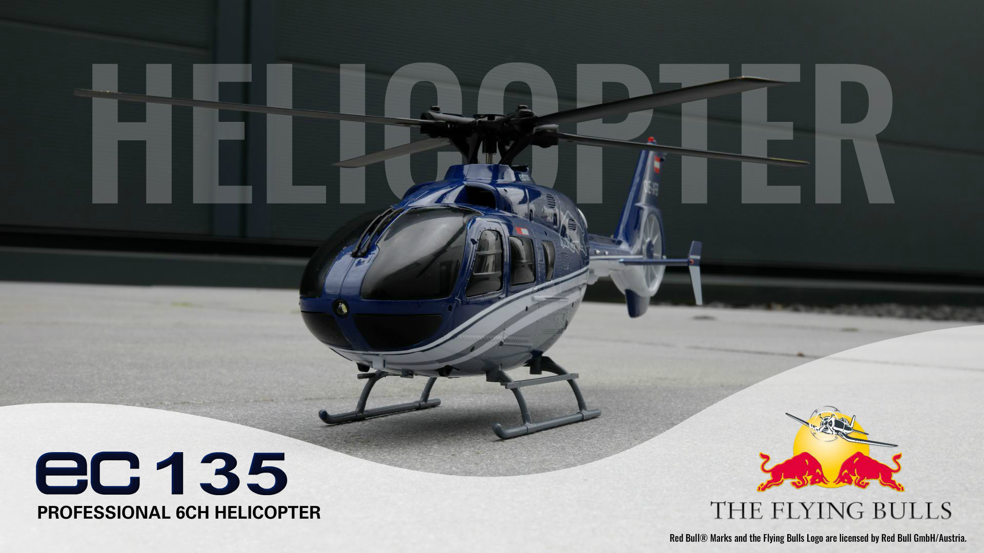 Neuheit: The Flying Bulls EC135 Helikopter