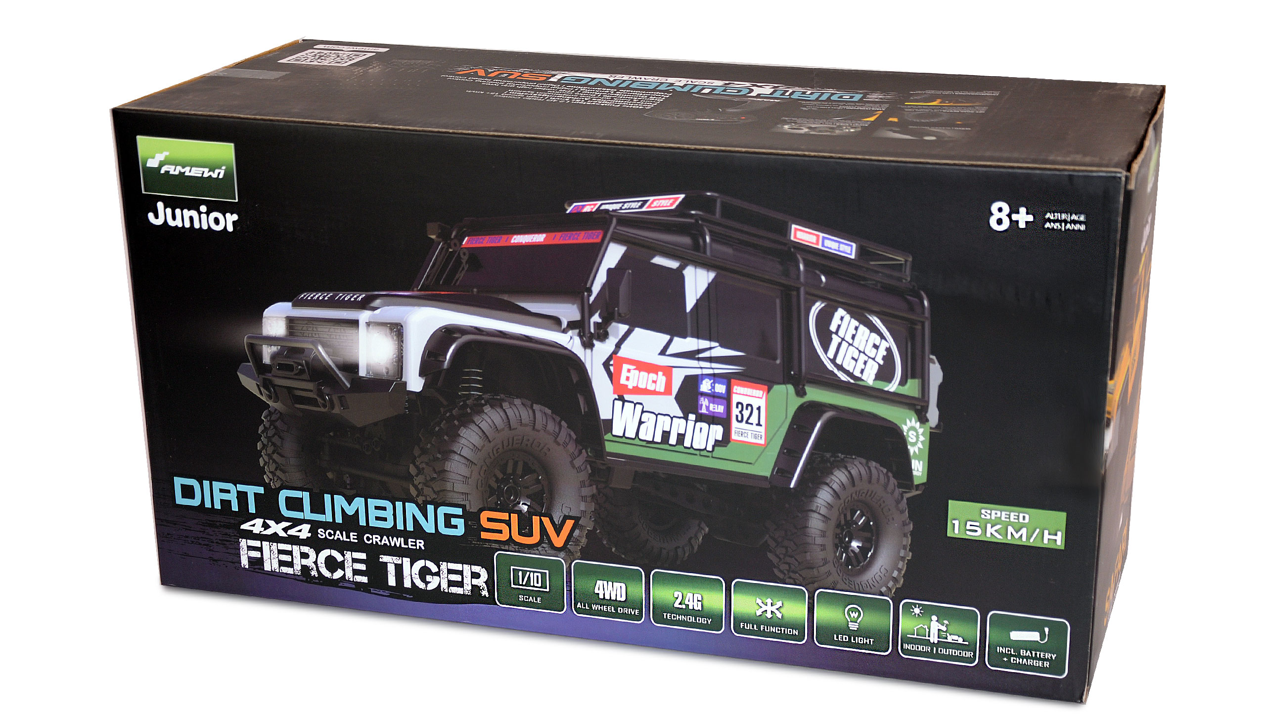 Amewi Dirt Climbing Fierce Tiger - Auto RC électrique Crawler 4WD