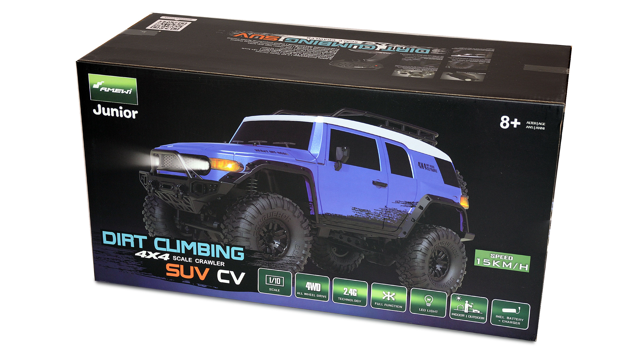 Amewi Dirt Climbing Pickup Crawler 1:10 - 4WD RC Auto Mit Fernsteuerung & Akku