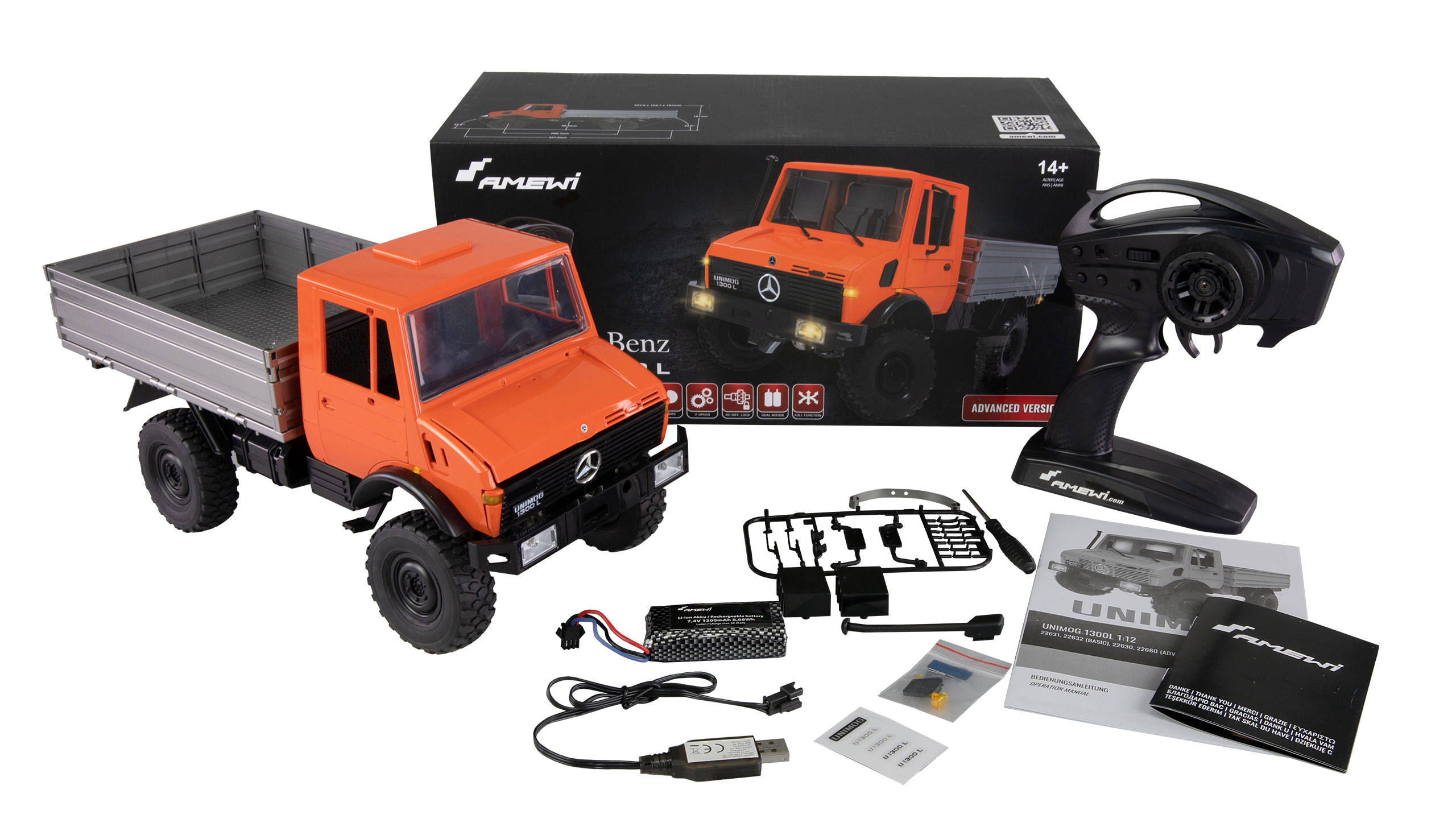 Amewi Blade Buggy 1:10 Scale 4WD RTR RC Car - Brushed Motor, Aluminum Chassis, White