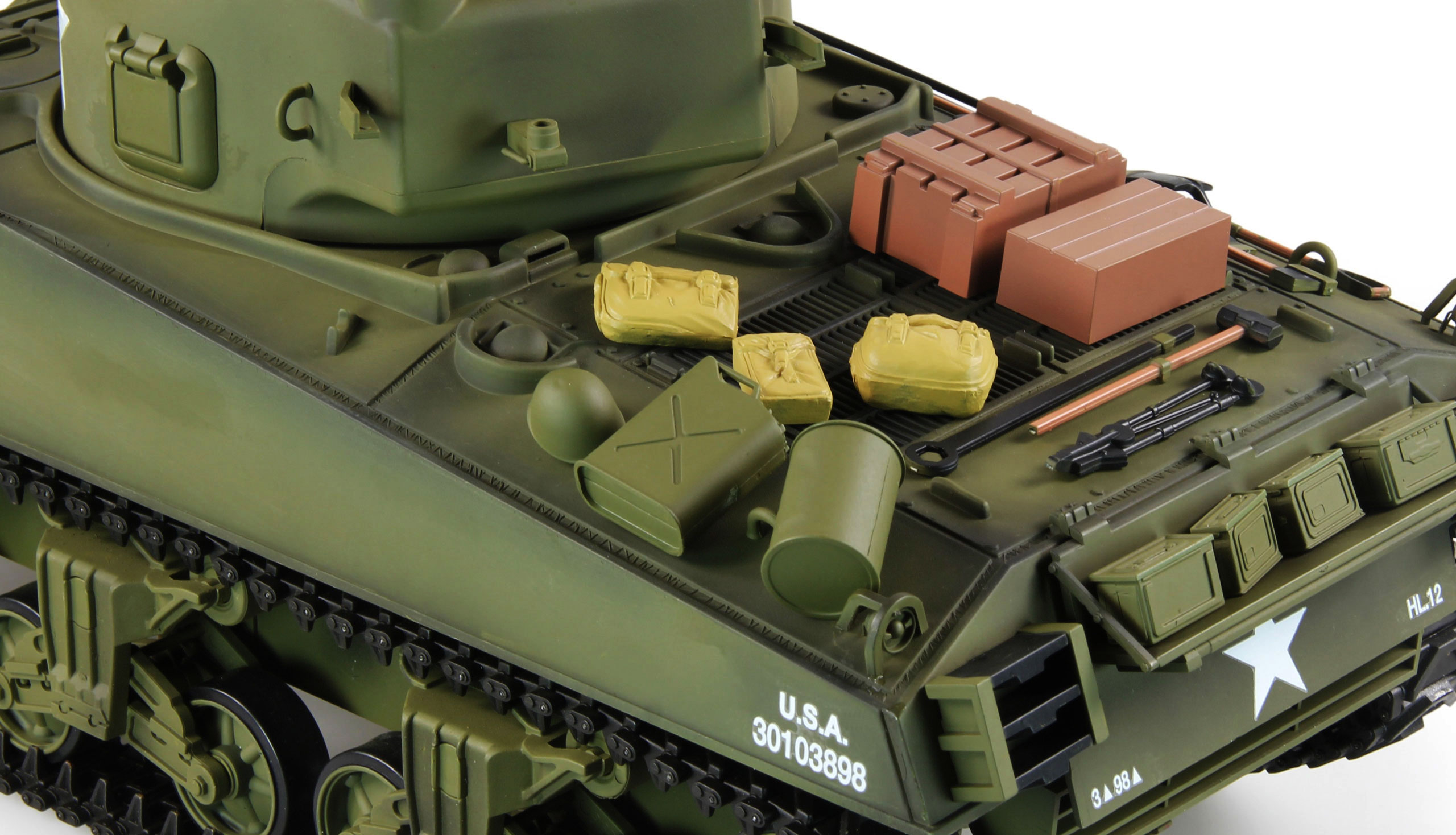 Heng Long RC Tank US M4A3 Sherman 1:16 Moteur électrique métal boîte de