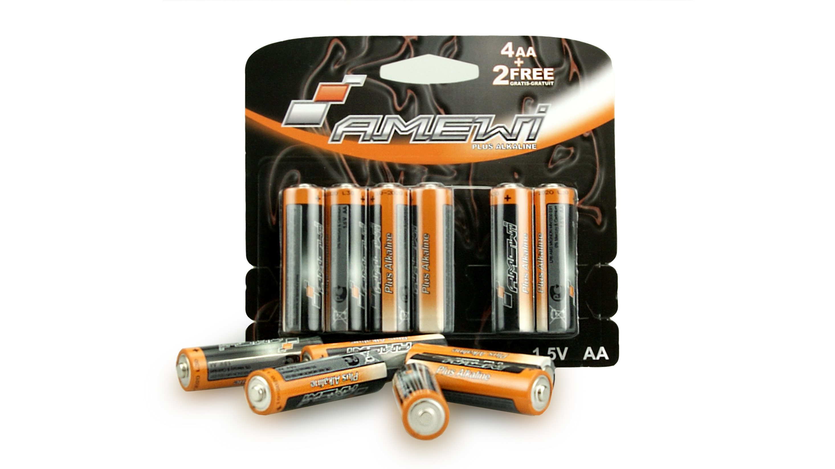 AMEWI AA 6er Blister Plus Alkaline AA 4+2