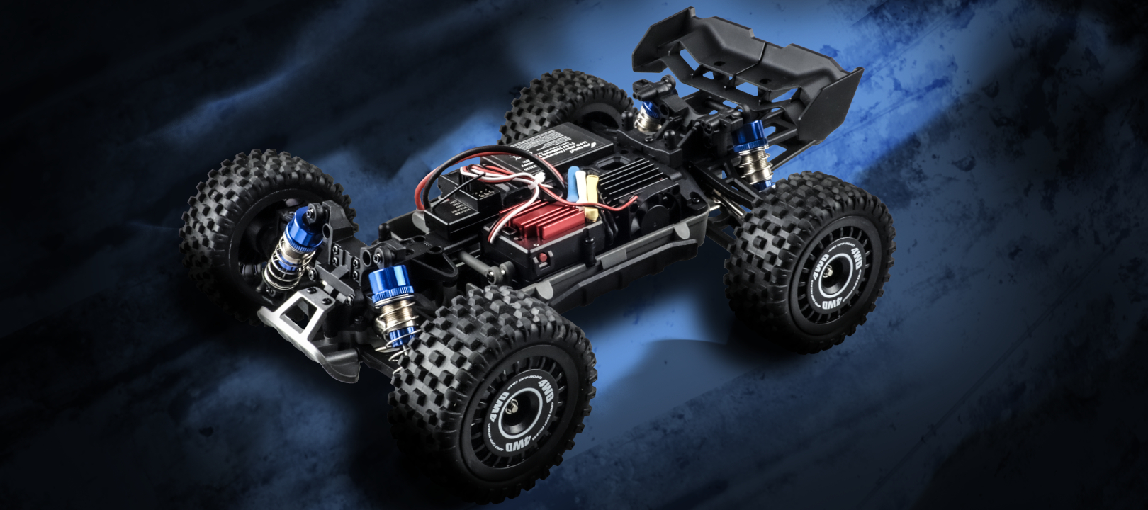 Hyper GO Buggy brushless 3S 4WD 1:16 RTR blau - Modellbau